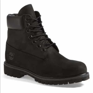 Timberland Size 6 Black Boots
